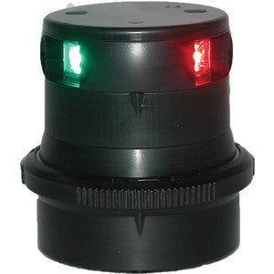 Aquasignal 34 3farvet Sort 12V/24V