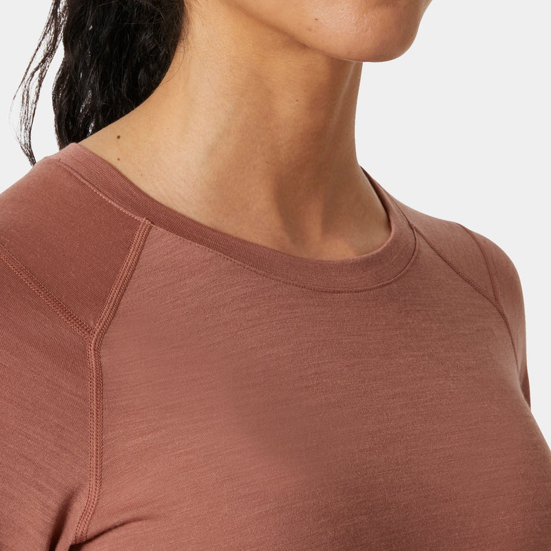 Helly Hansen HH Durawool langærmet baselayer trøje dame detalje