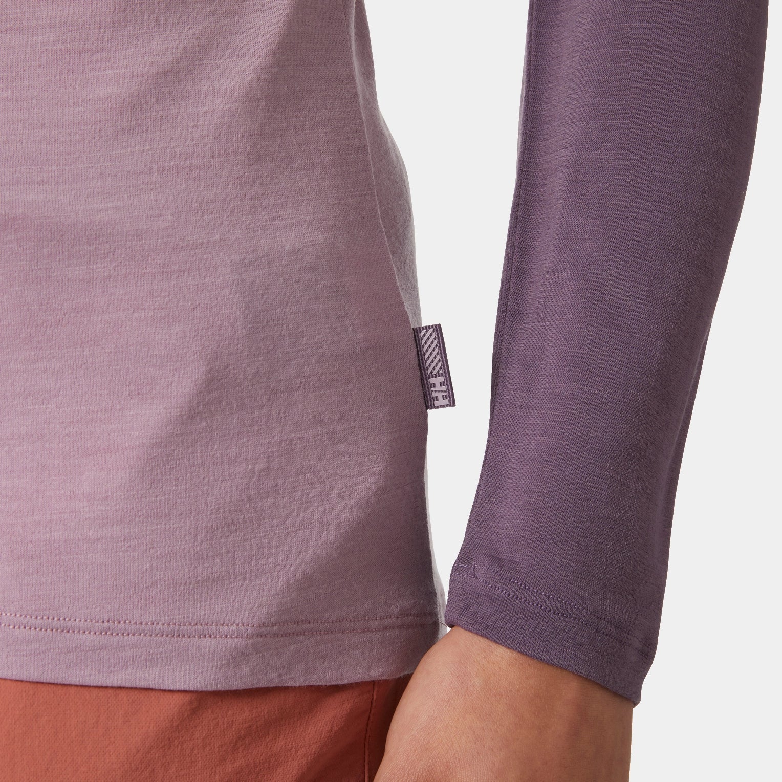 Helly Hansen HH Durawool langærmet baselayer trøje dame detalje