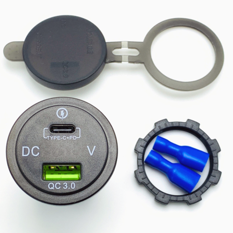 EPT USB Type C PD USB lader med Voltmeter-1