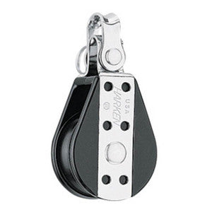 Harken Big Bulletblok 38 mm enkelt, sjækkel