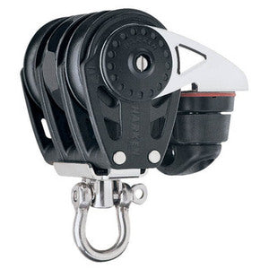 Harken Carbo Ratchet Blok 40 mm tripel, svirvel, C-1