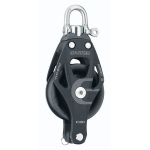 Harken Element blok 80 mm enkelt m. svirvel og hsv-1