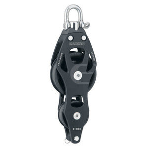 Harken Element blok 80 mm violin m. svirvel og hsv-1