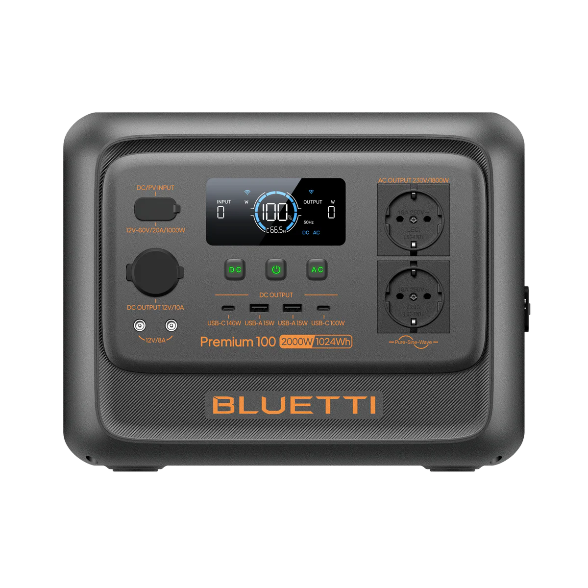BLUETTI Premium 100 V2 Portable Power Station | 2.000W 1.024Wh
