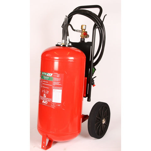 Sea-Fire AVD lithium-ion ildslukker på trolley 50 Liter-1
