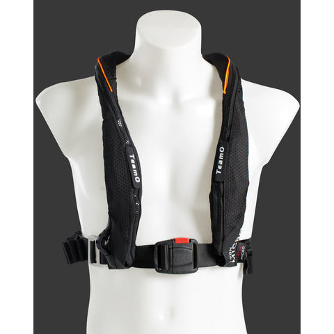 TeamO Micro 170N Automatisk Redningsvest sort m. orange trim-1