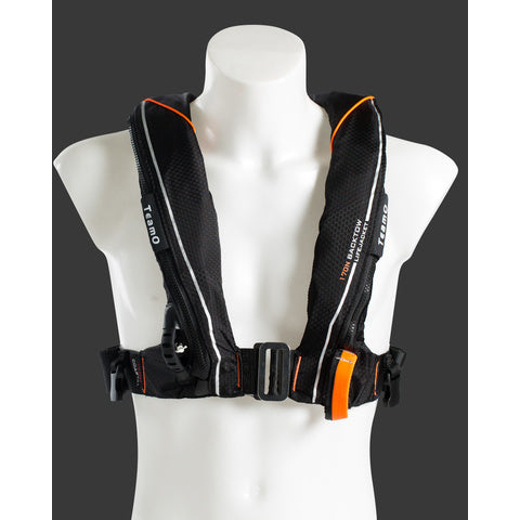TeamO Coastal 170N BackTow Redningsvest sort m. orange trim-1