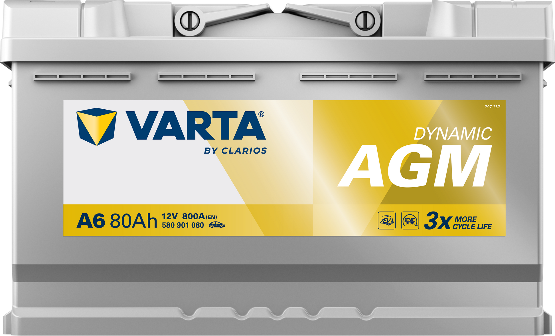 VARTA Dynamic AGM batteri 12V 80Ah A6-3