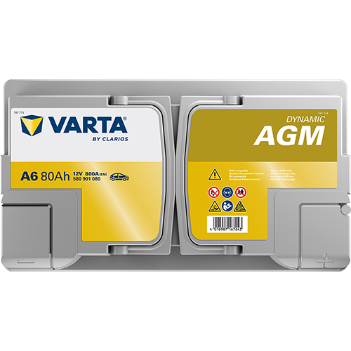 VARTA Dynamic AGM batteri 12V 80Ah A6-4