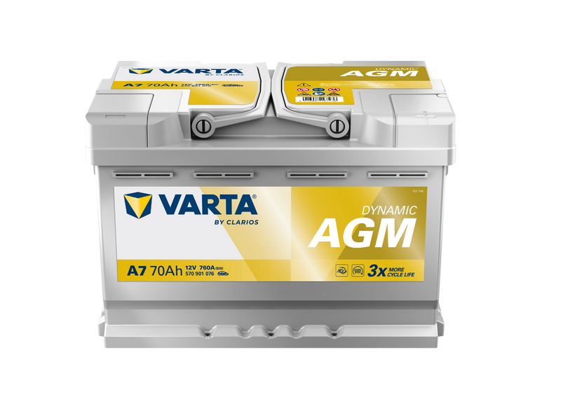 VARTA Dynamic AGM batteri 12V 70Ah A7-1