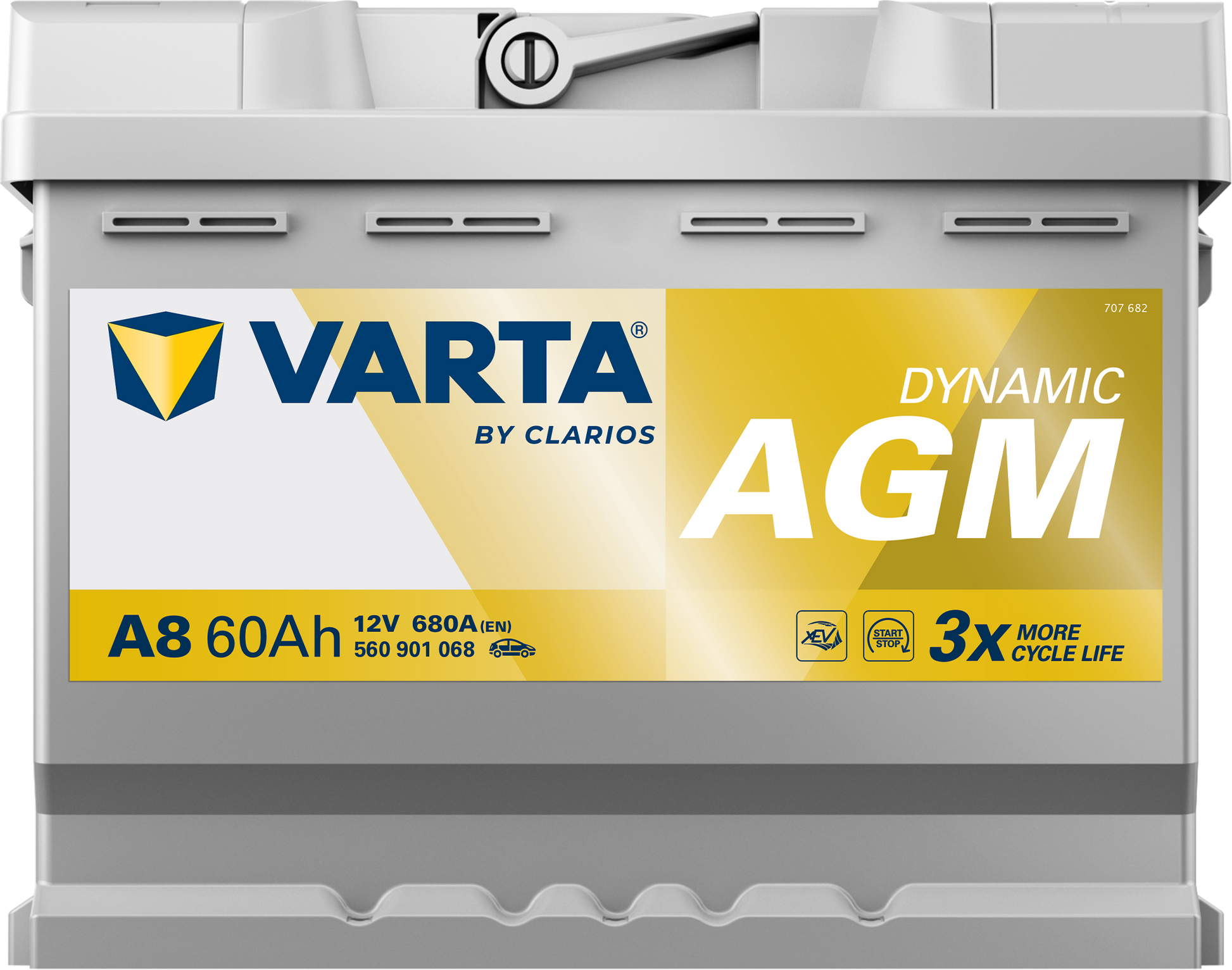 VARTA Dynamic AGM batteri 12V 60Ah A8-3