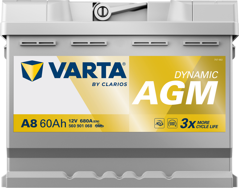VARTA Dynamic AGM batteri 12V 60Ah A8-3