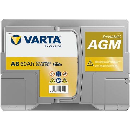 VARTA Dynamic AGM batteri 12V 60Ah A8-4