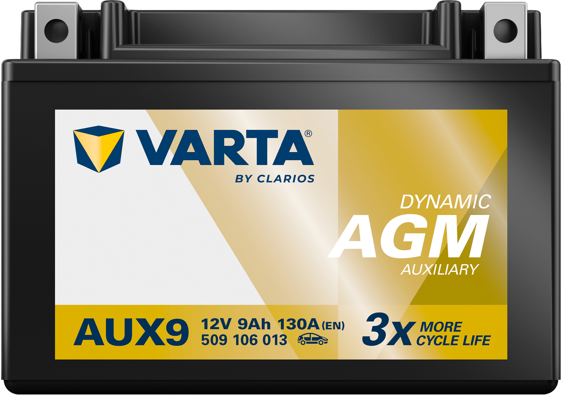 VARTA Dynamic AUX batteri 12V 9Ah AUX9-3