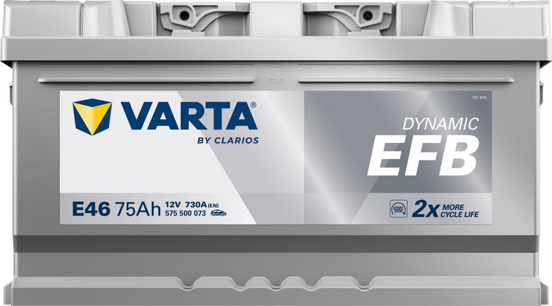 VARTA Dynamic EFB batteri 12V 75Ah E46-3