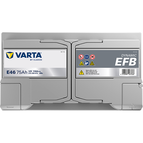 VARTA Dynamic EFB batteri 12V 75Ah E46-4