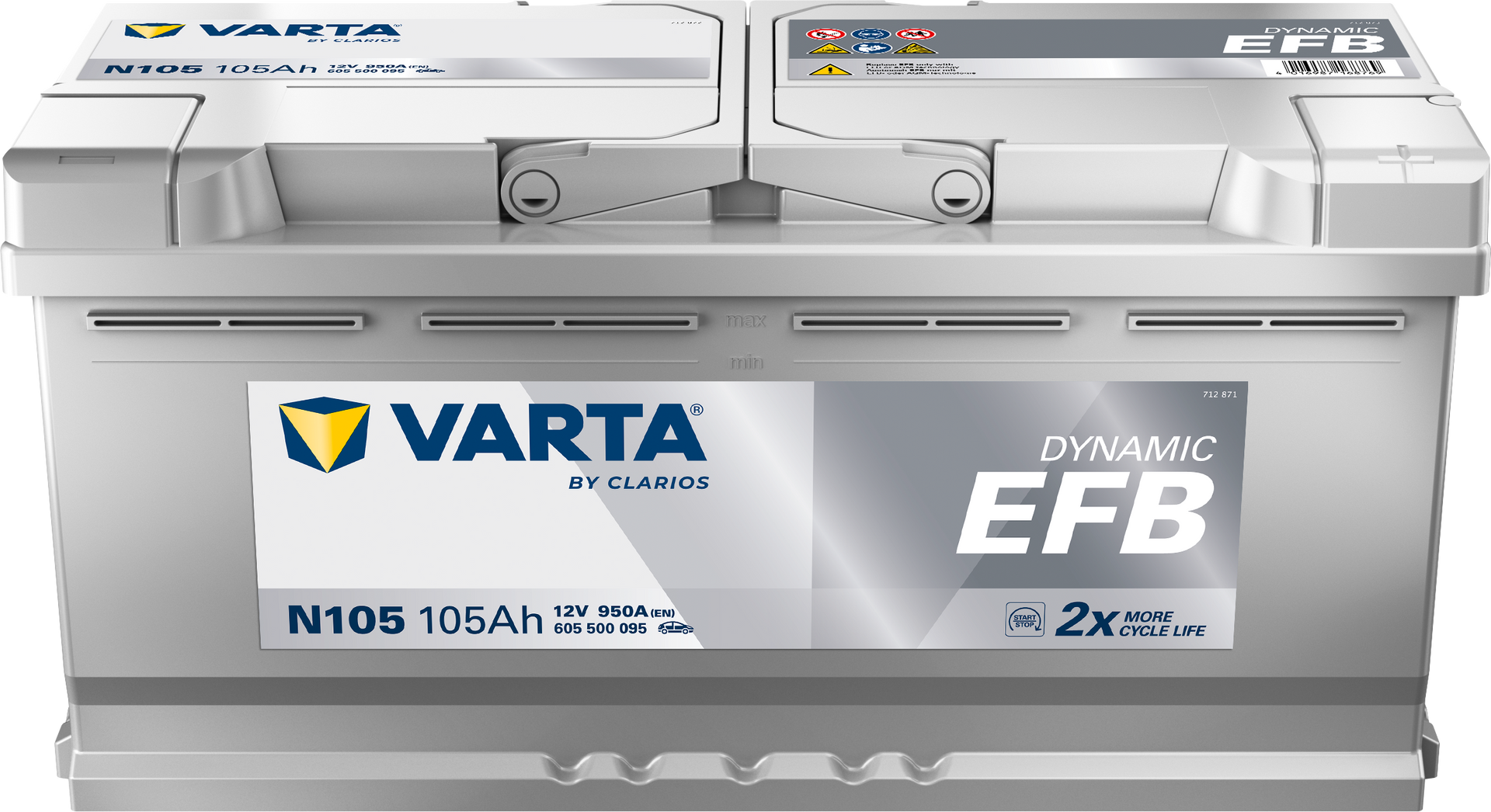 VARTA Dynamic EFB batteri 12V 105Ah N105