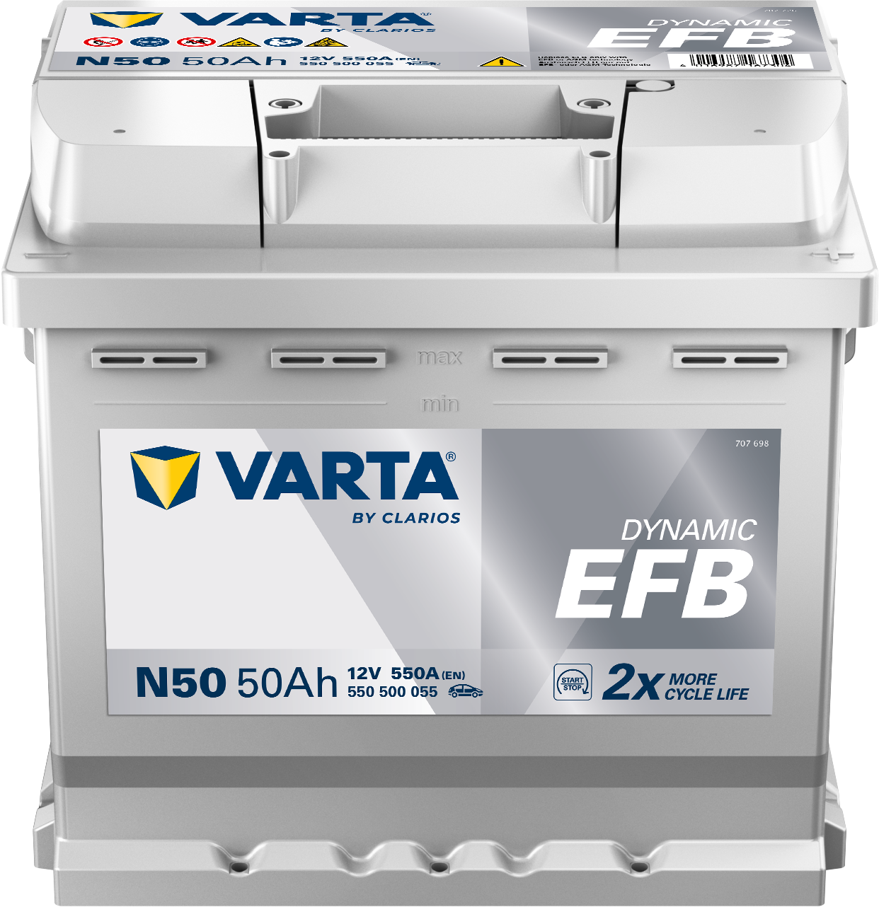 VARTA Dynamic EFB batteri 12V 50Ah N50