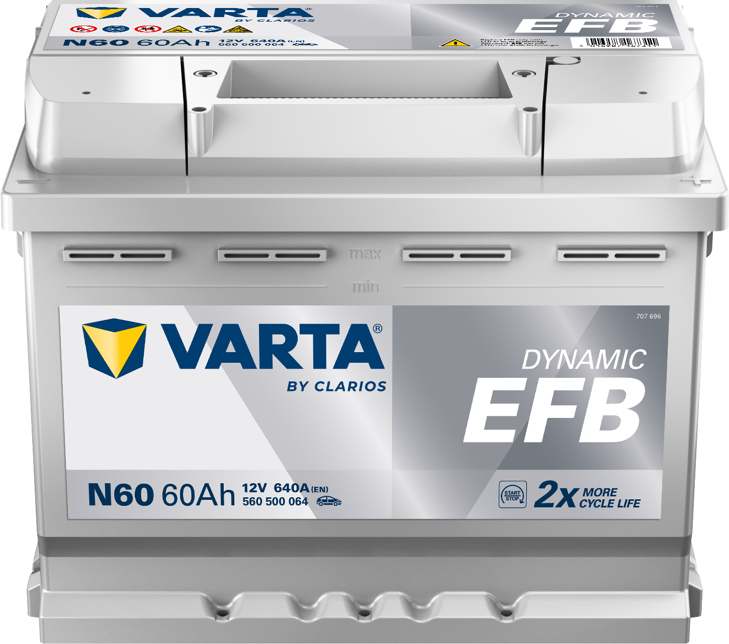 VARTA Dynamic EFB batteri 12V 60Ah N60