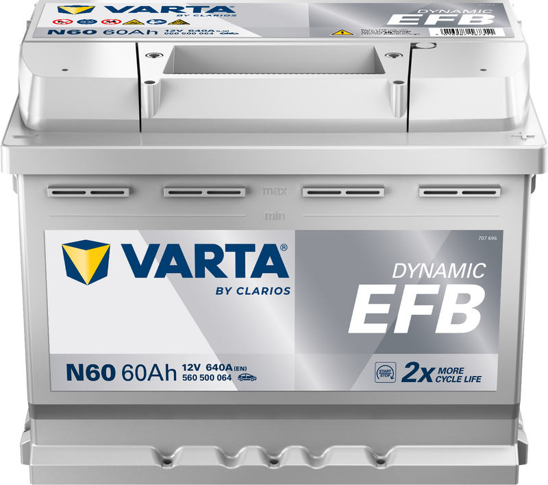 VARTA Dynamic EFB batteri 12V 60Ah N60-1