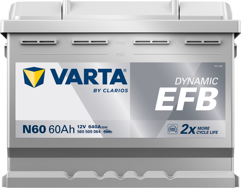 VARTA Dynamic EFB batteri 12V 60Ah N60-3