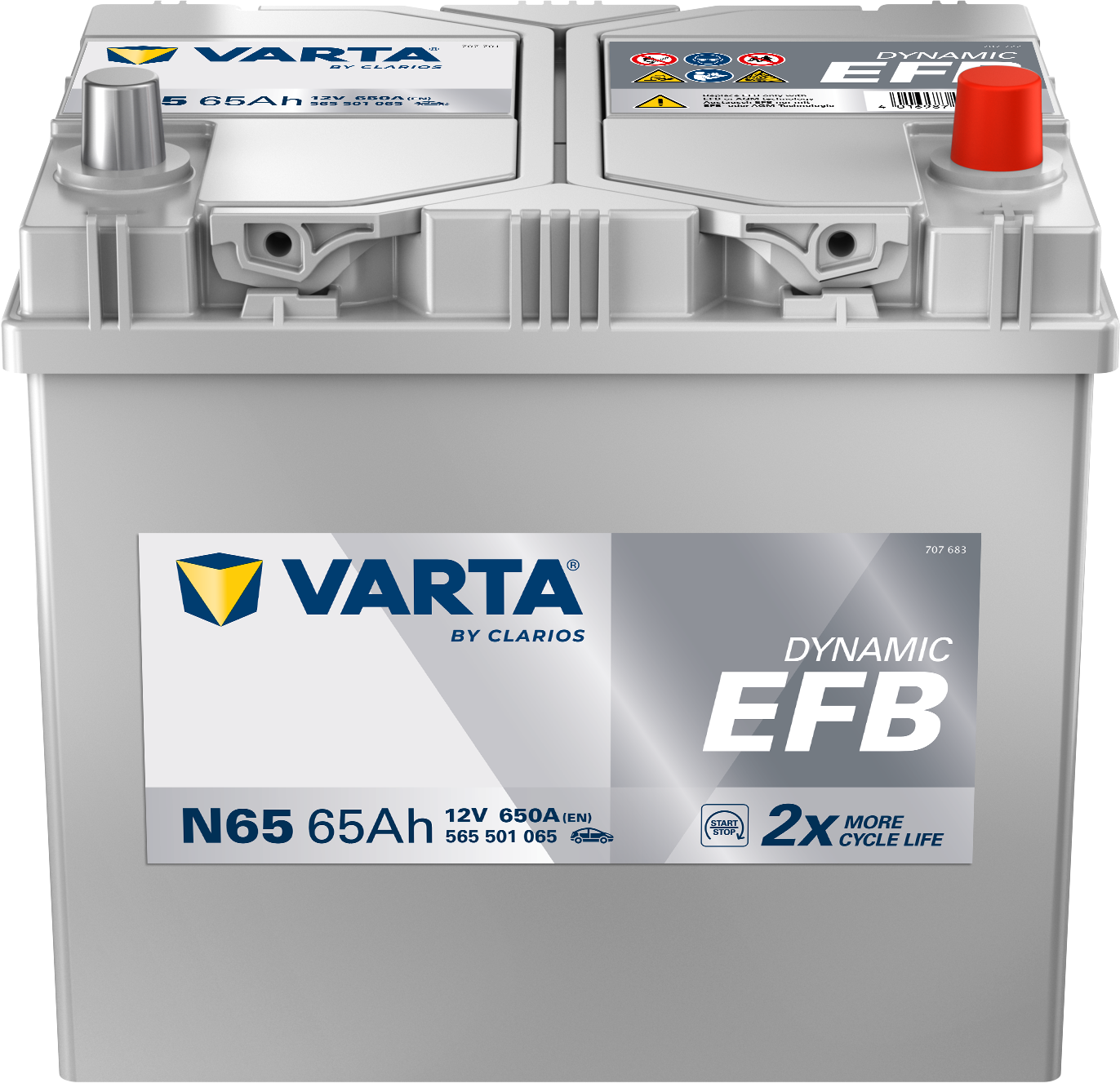 VARTA Dynamic EFB batteri 12V 65Ah N65-1