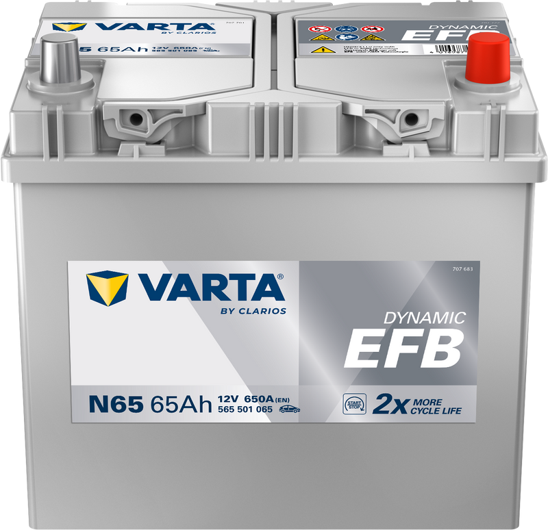 VARTA Dynamic EFB batteri 12V 65Ah N65-1