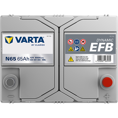 VARTA Dynamic EFB batteri 12V 65Ah N65-4