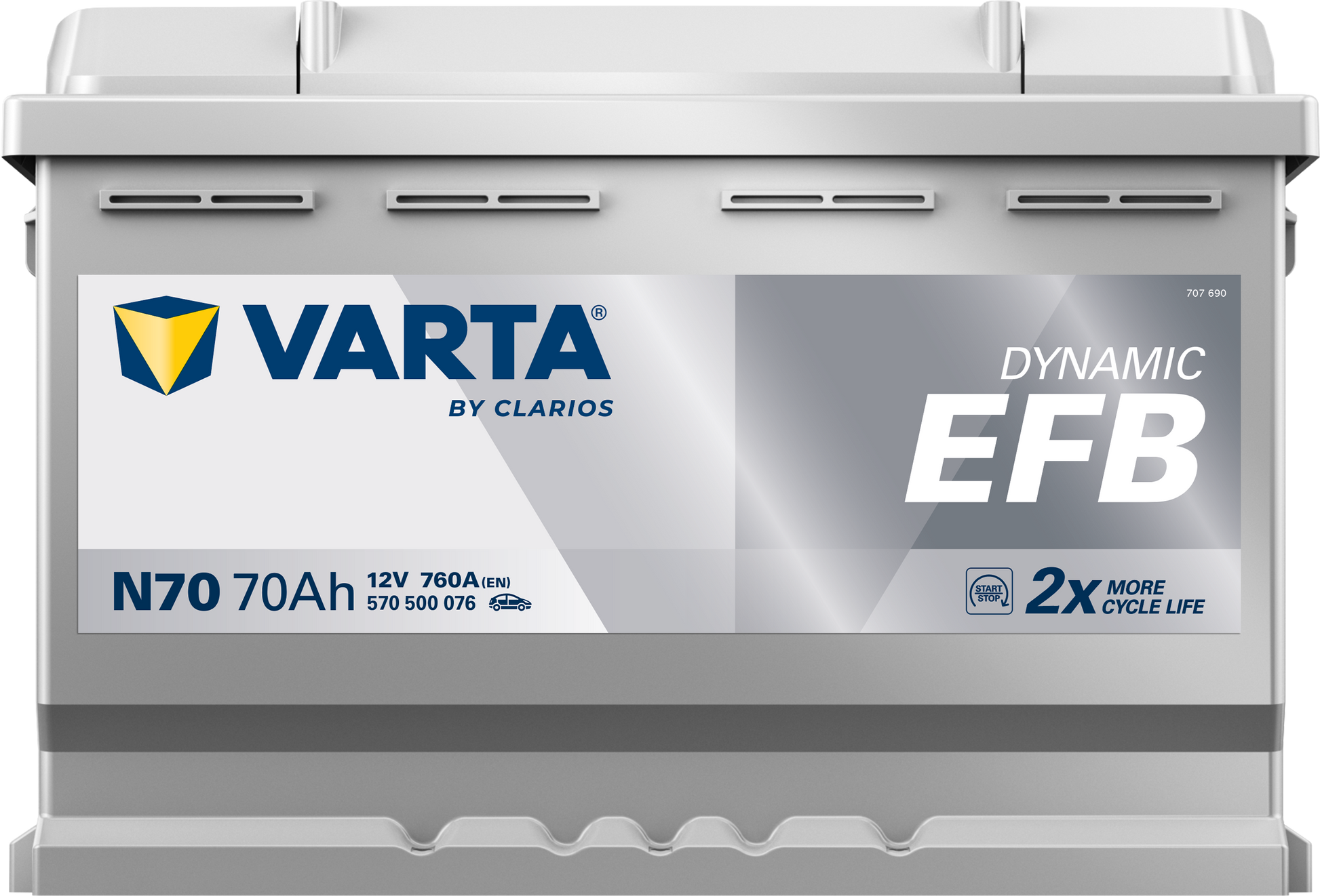 VARTA Dynamic EFB batteri 12V 70Ah N70-3