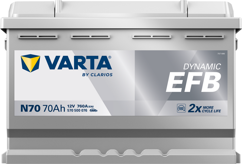 VARTA Dynamic EFB batteri 12V 70Ah N70-3