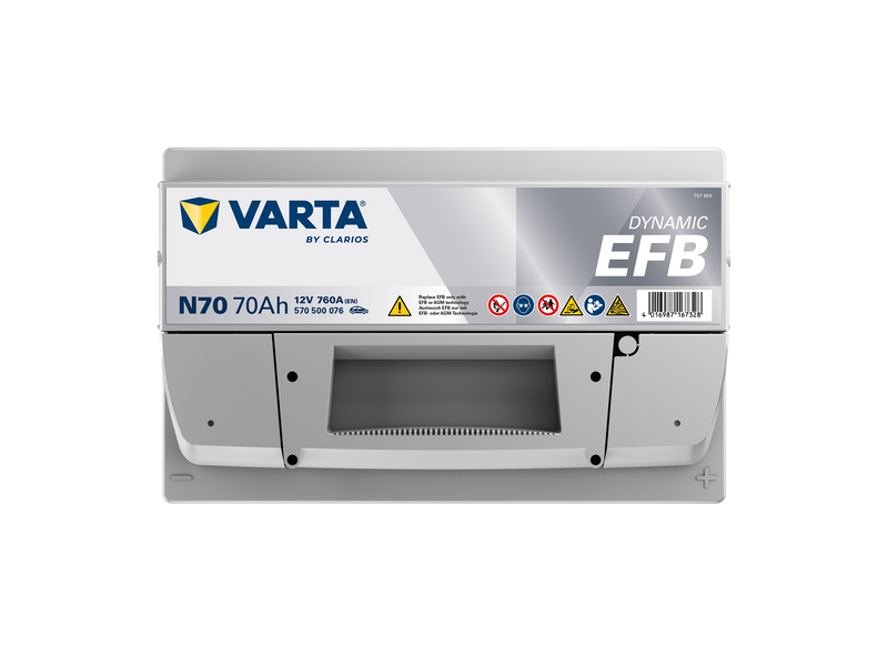 VARTA Dynamic EFB batteri 12V 70Ah N70-4