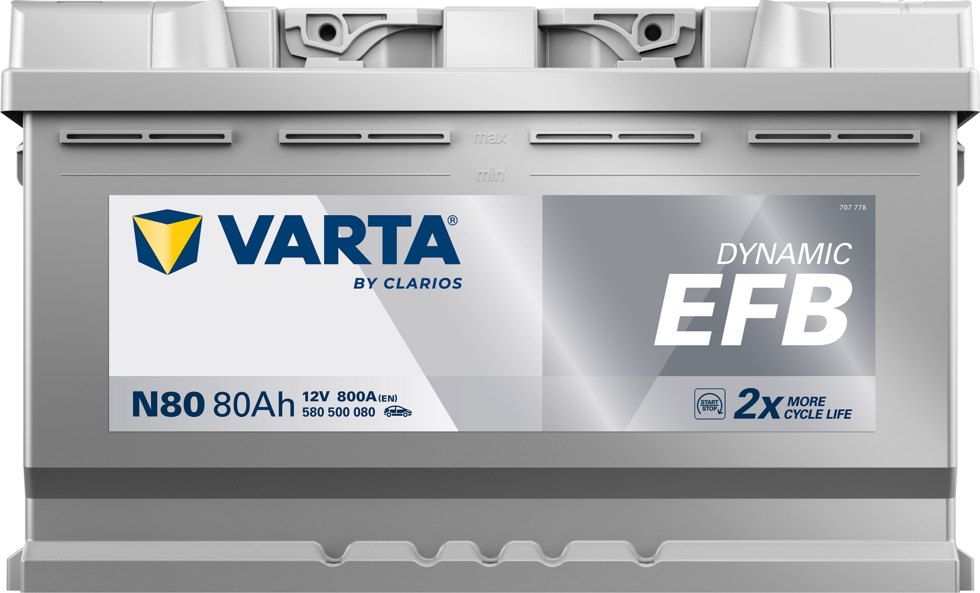 VARTA Dynamic EFB batteri 12V 80Ah N80-3