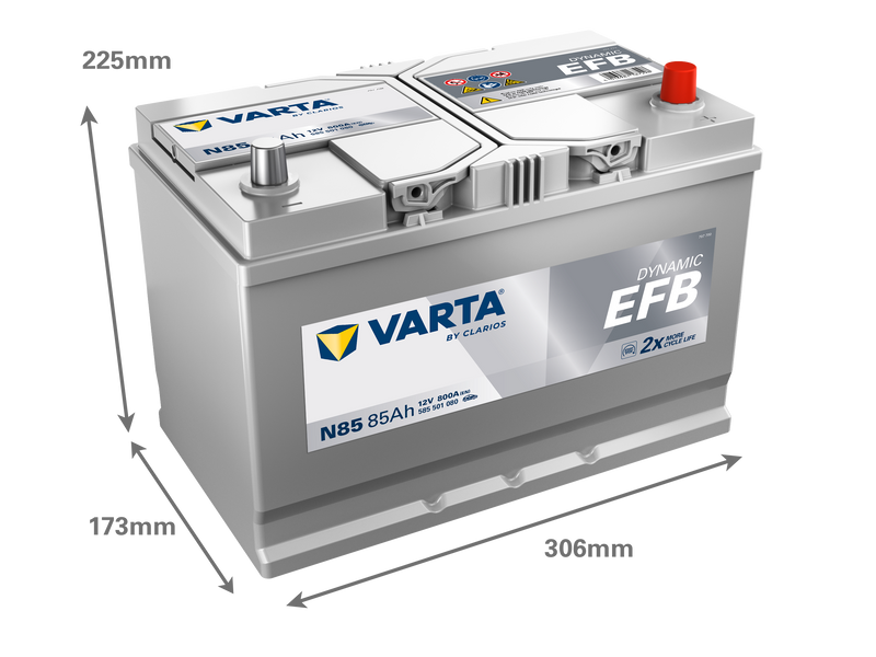 VARTA Dynamic EFB batteri 12V 85Ah N85-2