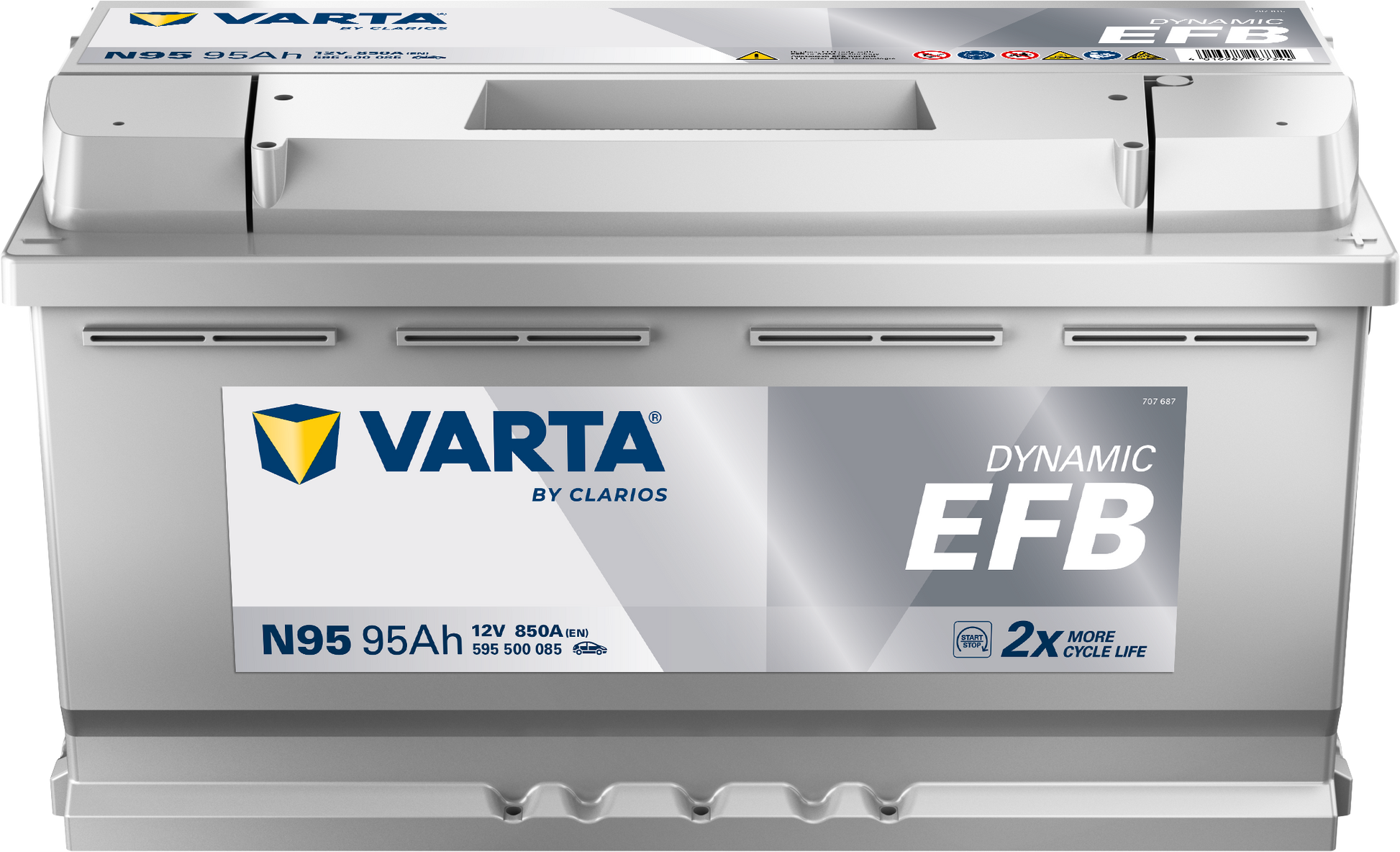 VARTA Dynamic EFB batteri 12V 95Ah N95-1