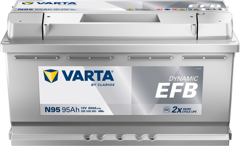 VARTA Dynamic EFB batteri 12V 95Ah N95-1