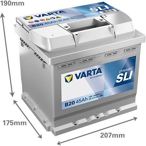 VARTA Dynamic SLI batteri 12V 45Ah B20-2