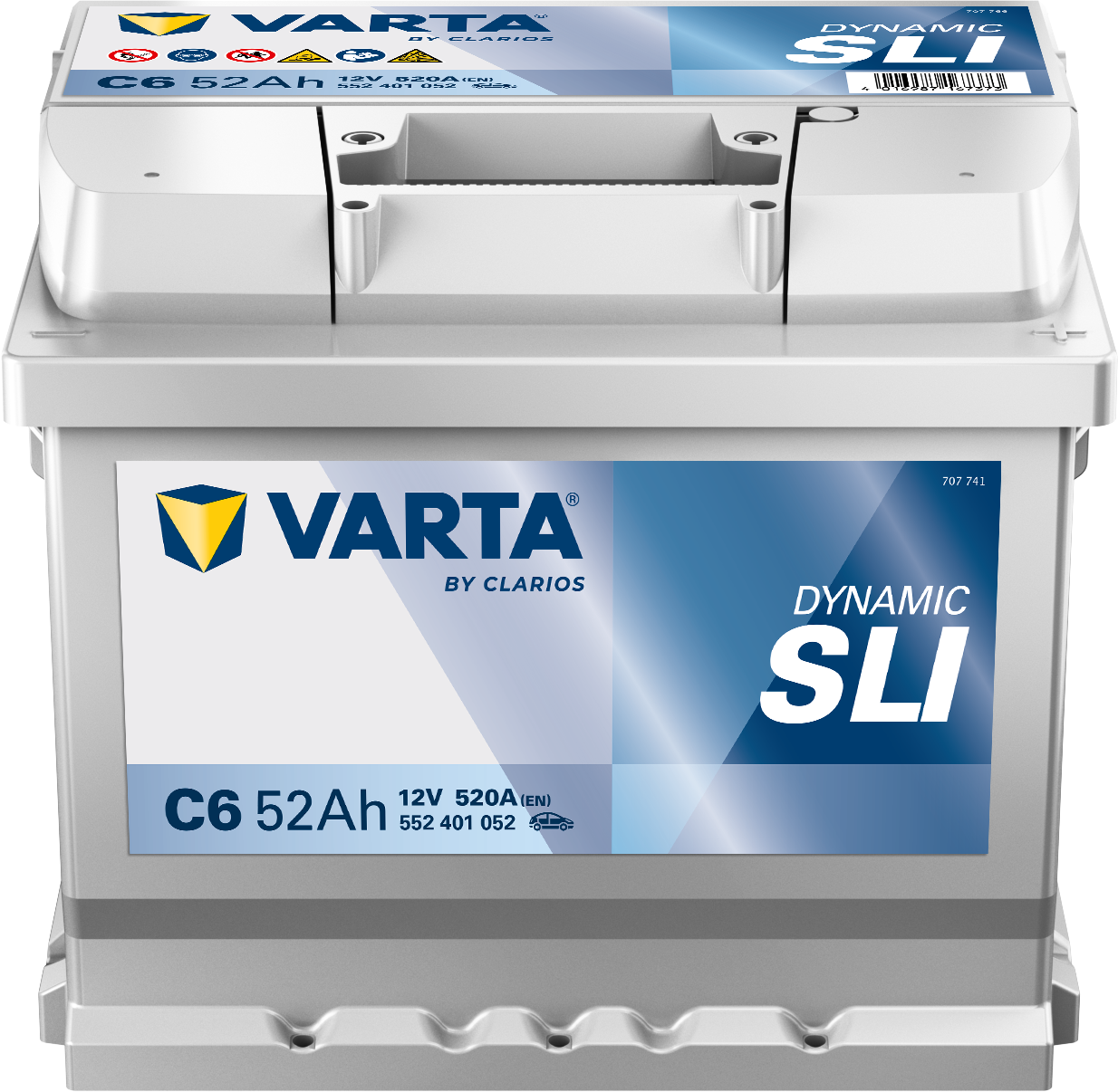 VARTA Dynamic SLI batteri 12V 52Ah C6-1