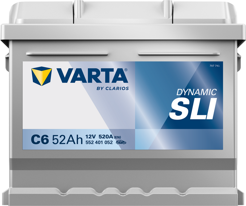 VARTA Dynamic SLI batteri 12V 52Ah C6-3