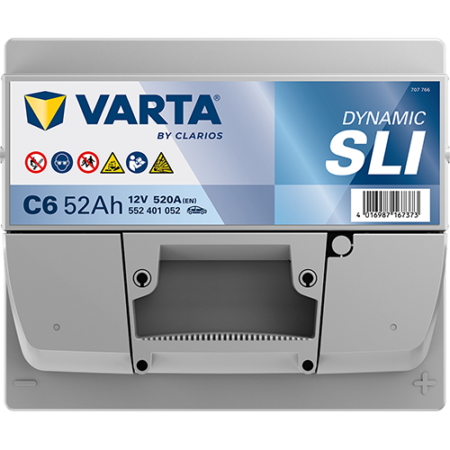 VARTA Dynamic SLI batteri 12V 52Ah C6-4