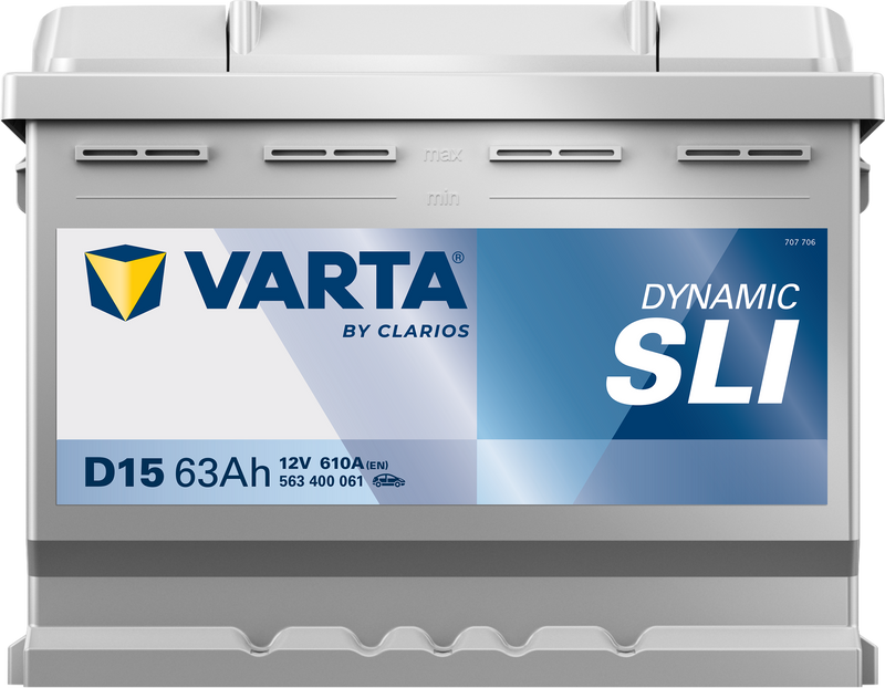 VARTA Dynamic SLI batteri 12V 63Ah D15-3