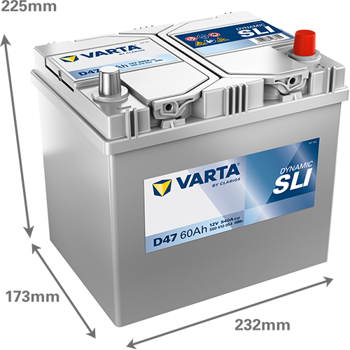 VARTA Dynamic SLI batteri 12V 60Ah D47-2