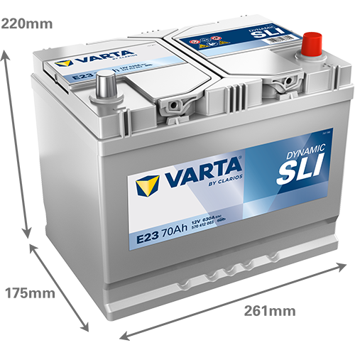 VARTA Dynamic SLI batteri 12V 70Ah E23