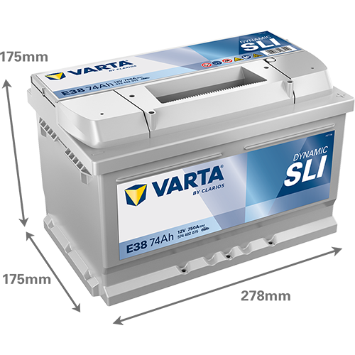 VARTA Dynamic SLI batteri 12V 74Ah E38-2