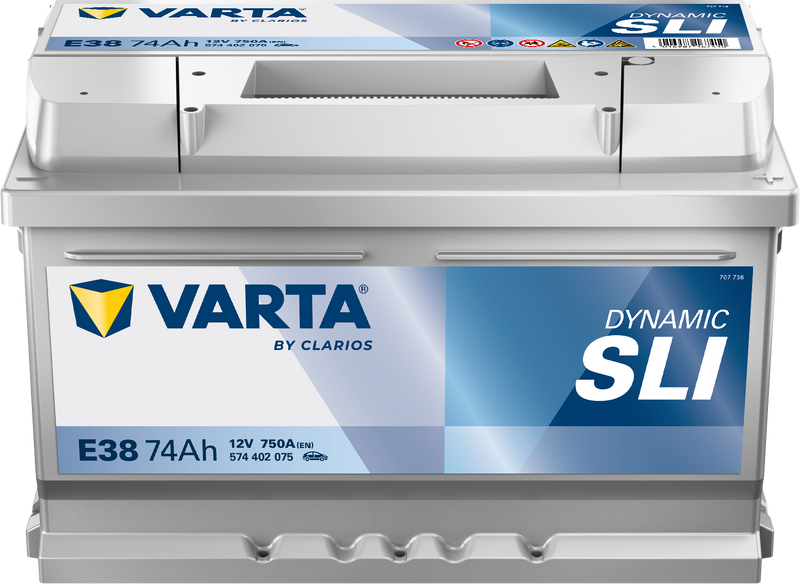VARTA Dynamic SLI batteri 12V 74Ah E38-1
