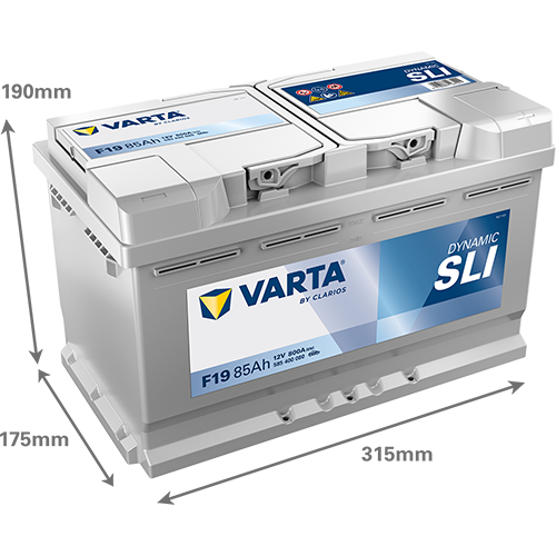 VARTA Dynamic SLI batteri 12V 85Ah F19