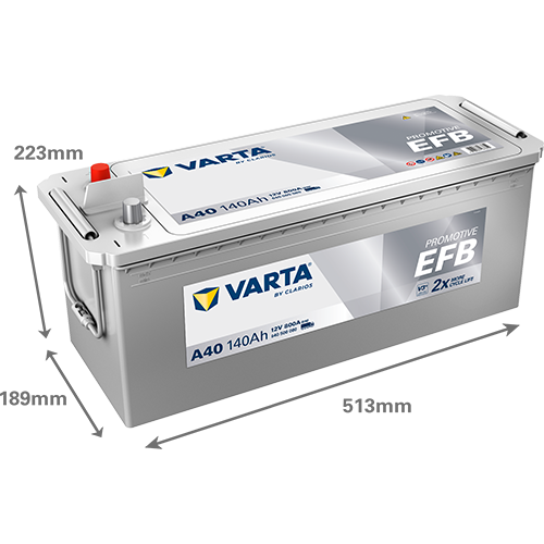 VARTA ProMotive EFB batteri 12V 140Ah A40