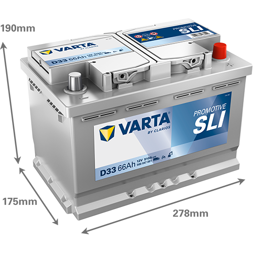 VARTA ProMotive SLI batteri 12V 66Ah D33
