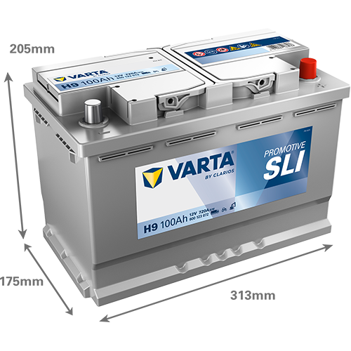 VARTA ProMotive SLI batteri 12V 100Ah H9