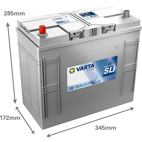VARTA ProMotive SLI batteri 12V 125Ah J2-2